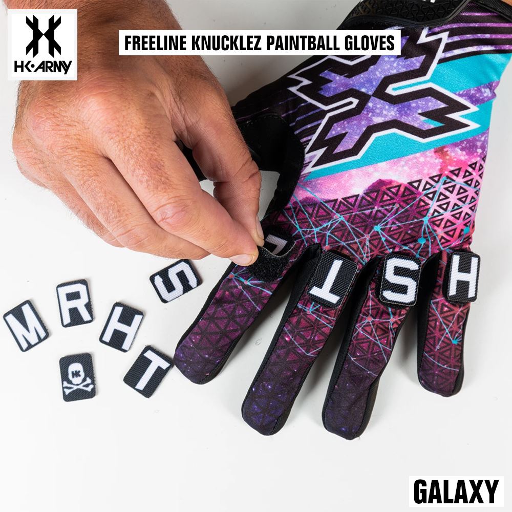 HK Army Freeline Knucklez Paintball Gloves - Galaxy