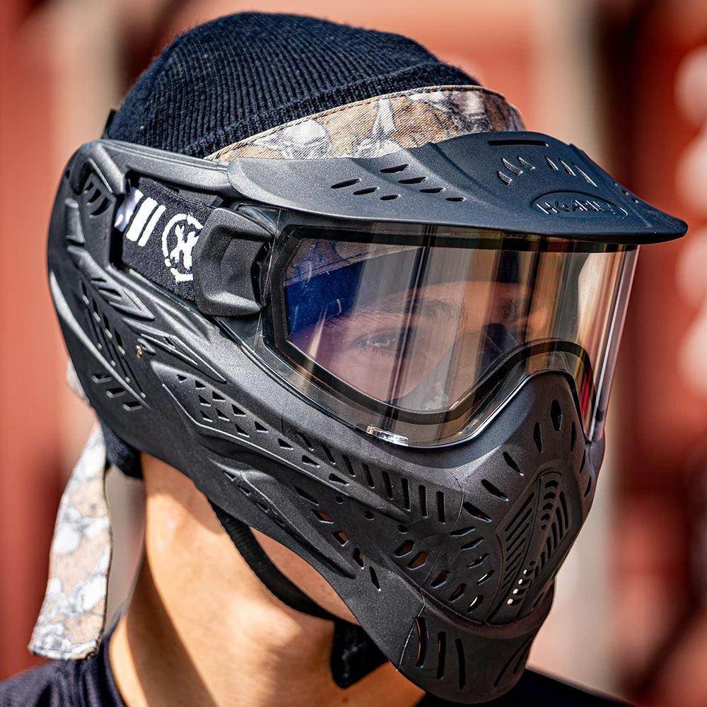 HK Army HSTL Goggle Single Lens Paintball Mask - Black - PaintballDeals.com