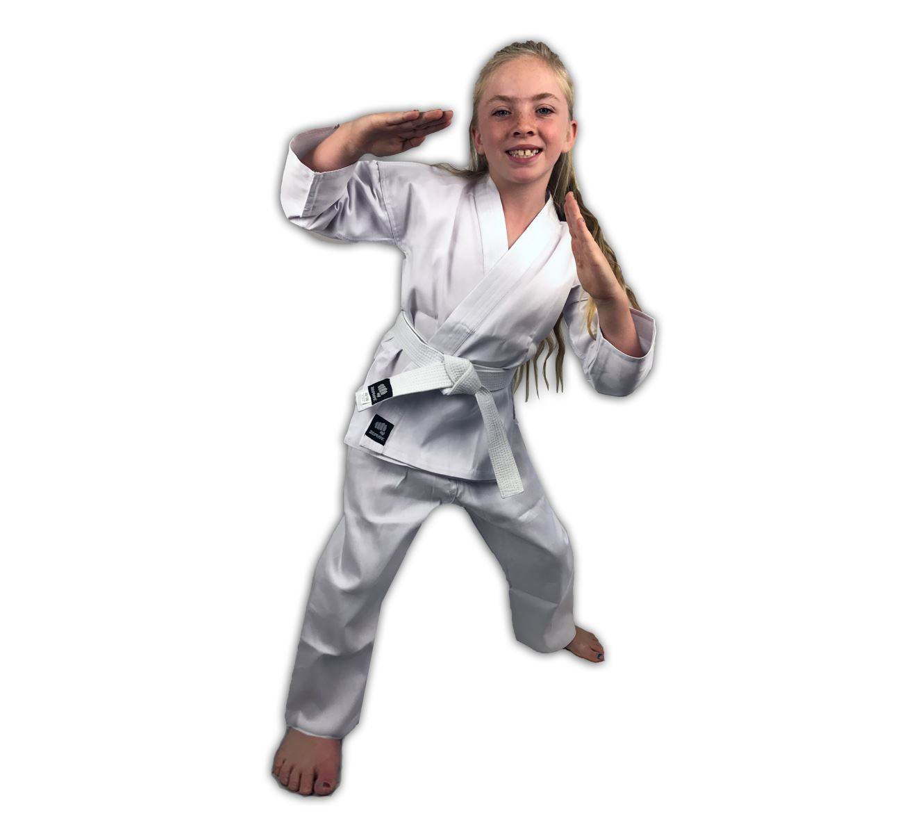 CLEARANCE - Zephyr Martial Arts Karate Gi Student Uniform - White Belt - OPEN BOX - PaintballDeals.com