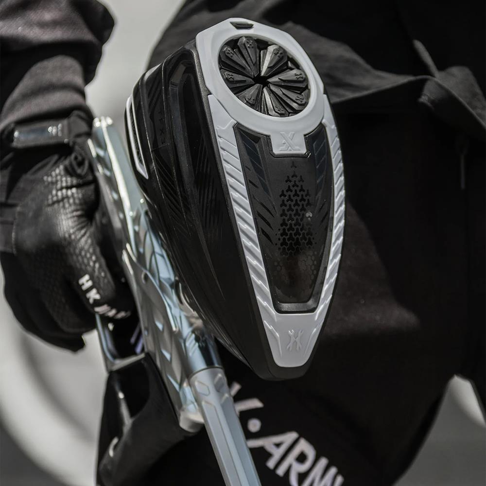 CLEARANCE HK Army TFX 3.0 Electronic Paintball Loader - 22+ BPS - Black/White