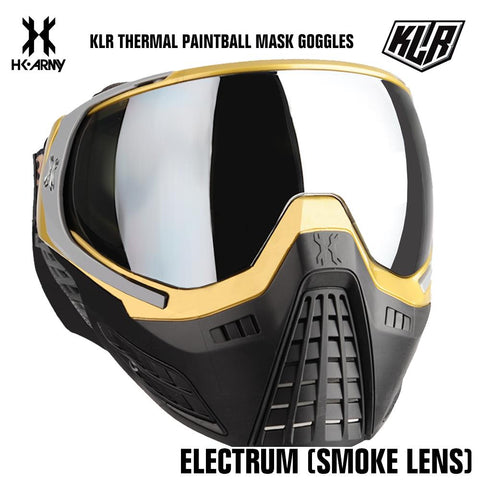 CLEARANCE - HK Army KLR Thermal Paintball Mask Goggle - Electrum (Smoke Lens) - USED But NOT Abused