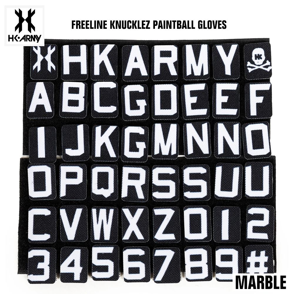 HK Army Freeline Knucklez Paintball Gloves - Marble