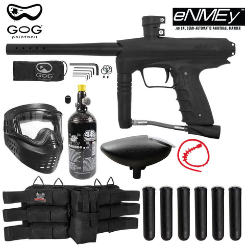 Maddog GoG eNMEy Paintball Gun Marker Titanium HPA Starter Package