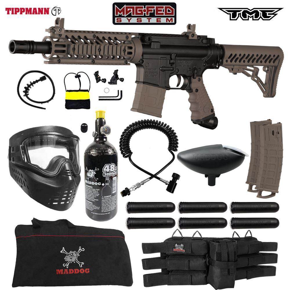Maddog Tippmann TMC MAGFED Corporal Paintball Gun Starter Package - PaintballDeals.com