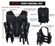 Tippmann TMC MAGFED Lieutenant Sport Vest Paintball Gun Package