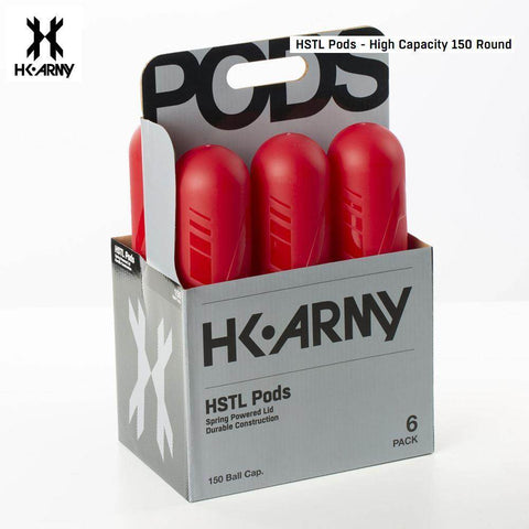 HK Army HSTL 150 Round Paintball Pods 6 Pack - PaintballDeals.com