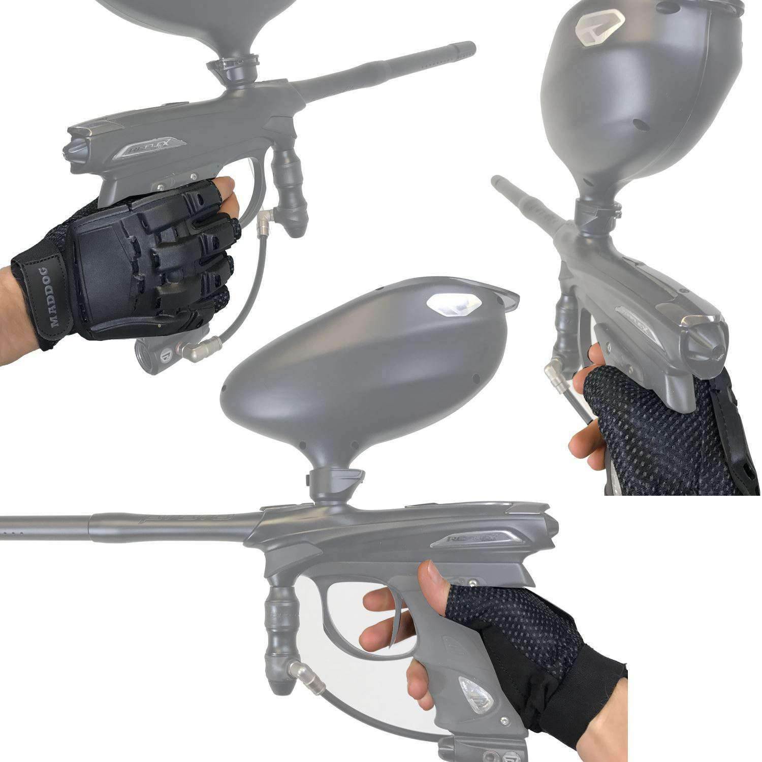 Maddog Paintball & Airsoft Tactical Half-Finger Gloves