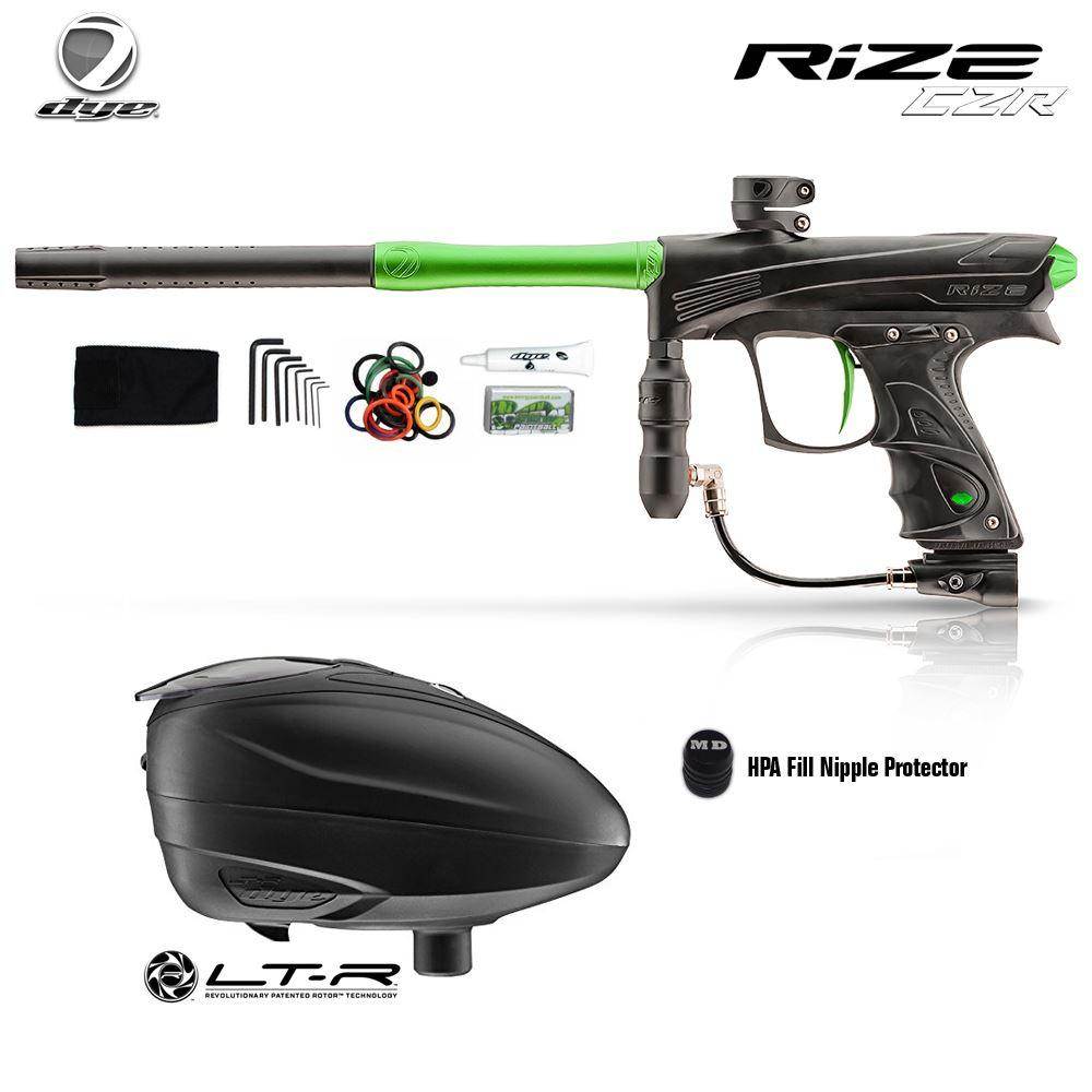 Dye Rize CZR Paintball Gun with Dye LT-R Paintball Loader Combo Package