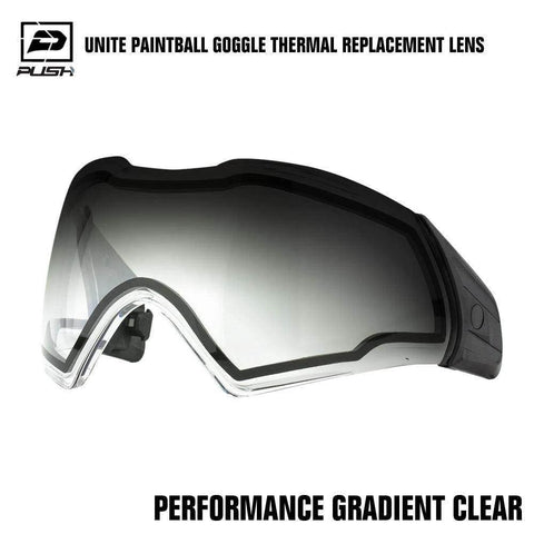 Push Unite Paintball Mask Goggle Thermal Replacement Lens w/ Protective Case - PaintballDeals.com
