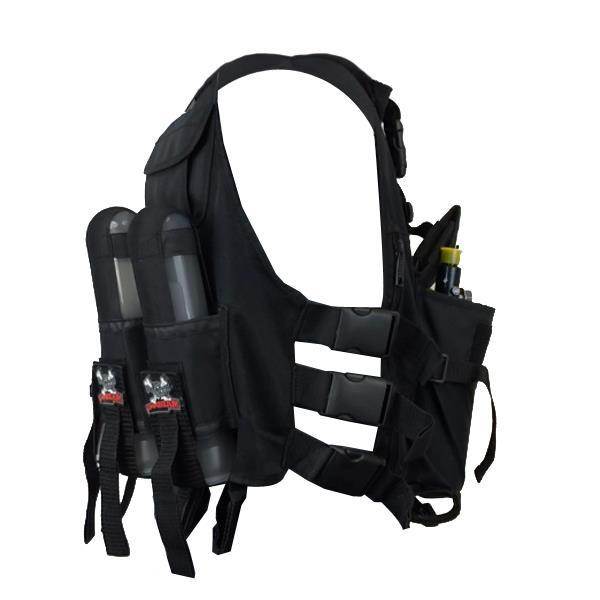 Maddog Lightweight Tactical Paintball Sport Vest | Holds 4 Pods & Tank Up to 90ci