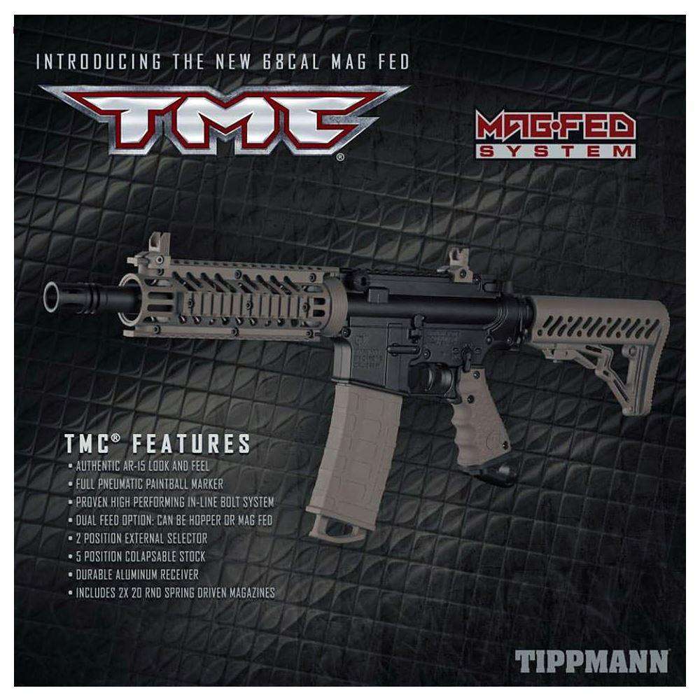 Tippmann TMC Package MAGFED  Elite Remote HPA Paintball Gun Kit