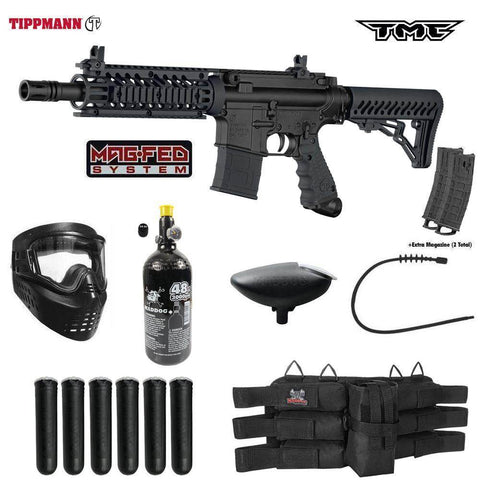 Maddog Tippmann TMC MAGFED Titanium HPA Paintball Gun Marker Starter Package