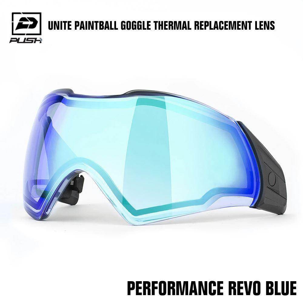 Push Unite Paintball Mask Goggle Thermal Replacement Lens w/ Protective Case - PaintballDeals.com