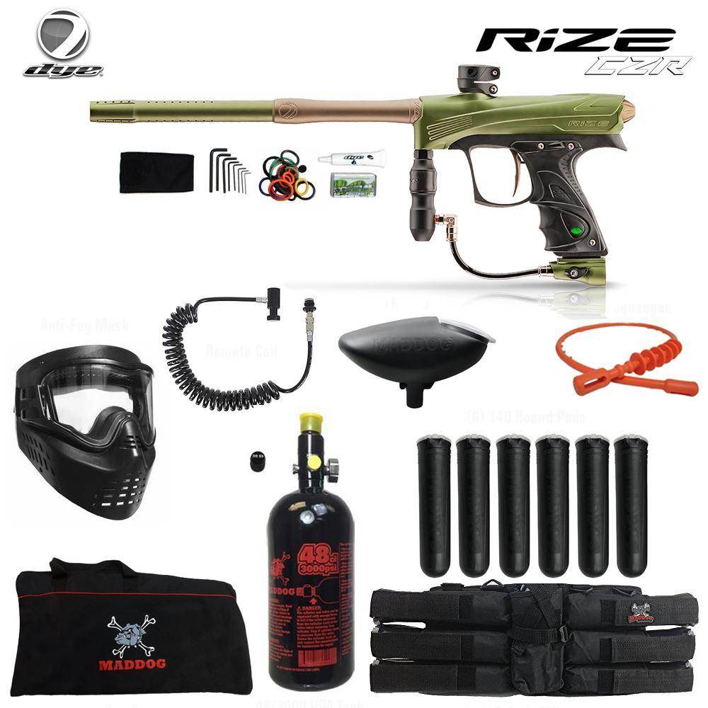 Dye Rize CZR Corporal HPA Paintball Gun Package