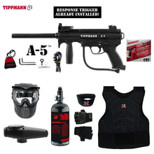 Tippmann A-5 Beginner Protective HPA Paintball Gun Package