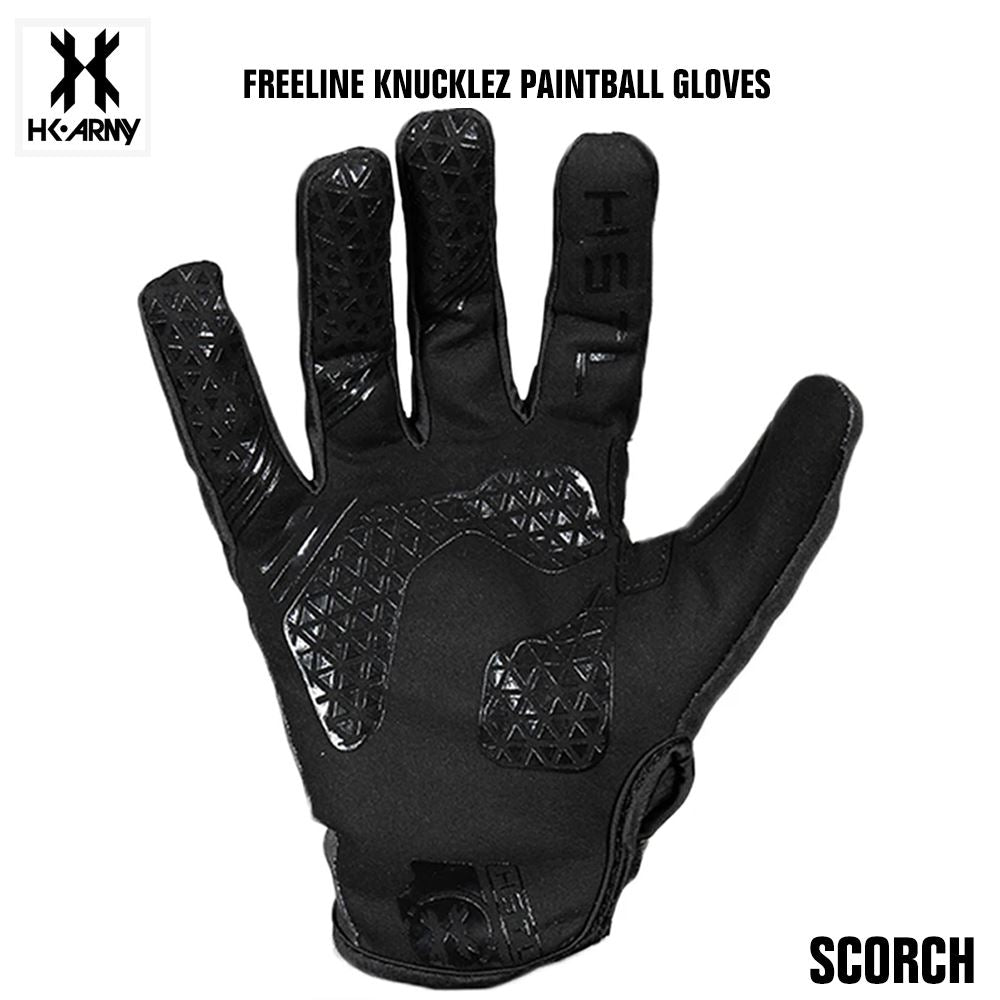 HK Army Freeline Knucklez Paintball Gloves - Scorch
