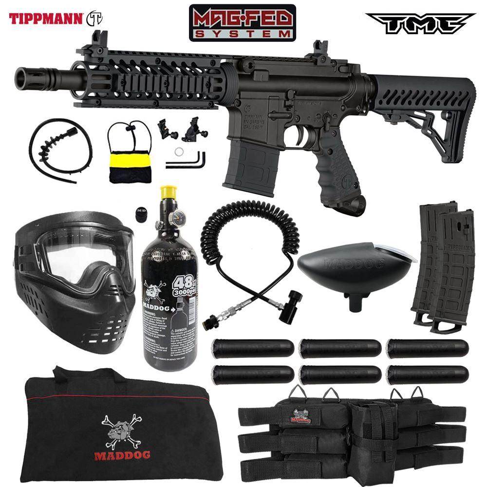 Maddog Tippmann TMC MAGFED Corporal Paintball Gun Starter Package - PaintballDeals.com