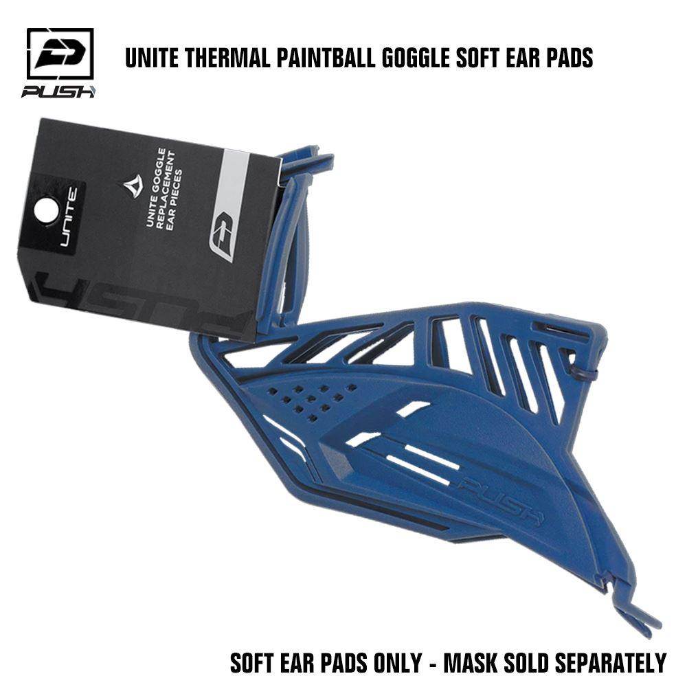 Push Unite Paintball Goggle Mask Soft Ear Pads - Dark Blue - PaintballDeals.com