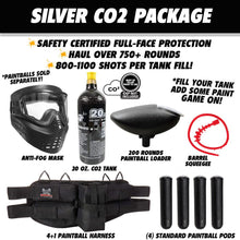 Maddog HK Army SABR Silver CO2 Paintball Gun Marker Starter Package