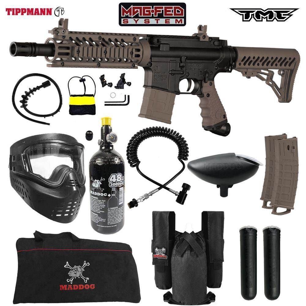 Maddog Tippmann TMC MAGFED Private Paintball Gun Starter Package - PaintballDeals.com