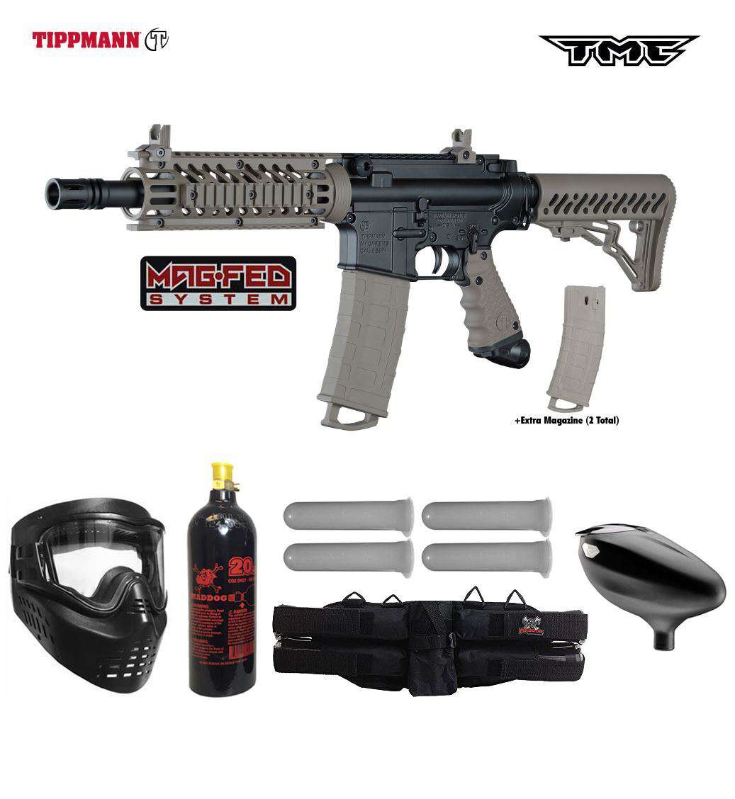 Tippmann TMC MAGFED Starter CO2 Paintball Gun Package