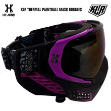 CLEARANCE HK Army KLR Thermal Anti-Fog Paintball Mask Goggles - Argon (Black/Purple-Cobalt Lens)