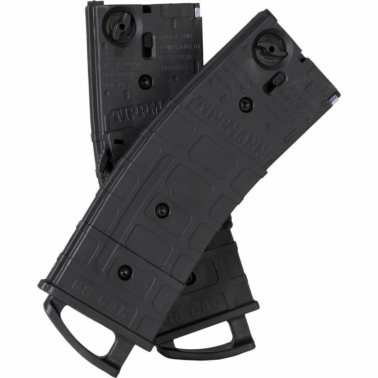 Tippmann TMC .68 Cal Mags w/ Coupler 2 pack Black .68 Cal Retail Box