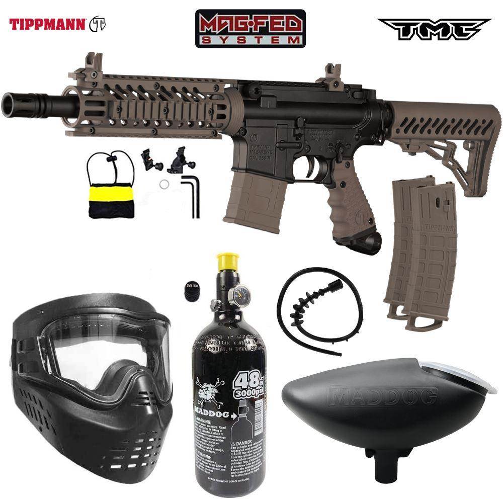 Maddog Tippmann TMC MAGFED Bronze Paintball Gun Starter Package - PaintballDeals.com