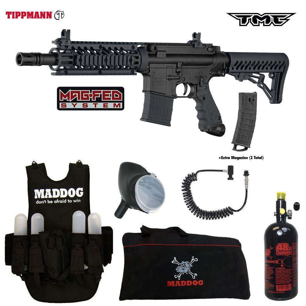 Tippmann TMC MAGFED Lieutenant HPA Paintball Gun Package