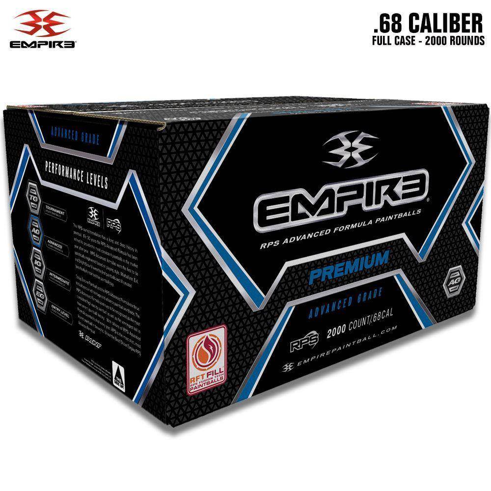 Empire Premium .68 Caliber Paintballs - White Shell / Carbon Fiber Pattern Fill - PaintballDeals.com