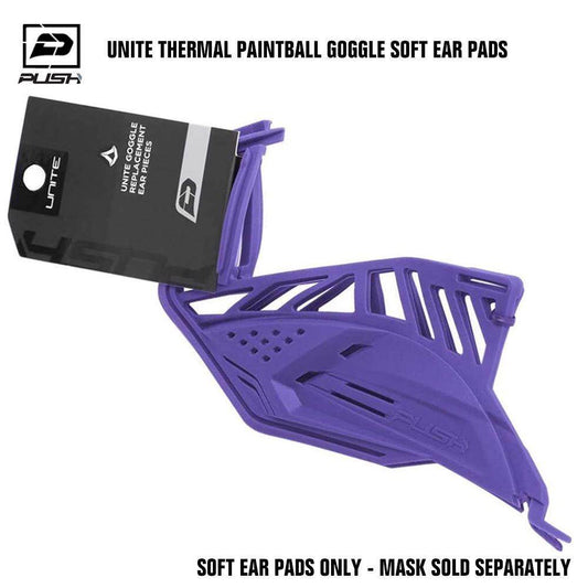 Push Unite Paintball Goggle Mask Soft Ear Pads - Purple - PaintballDeals.com
