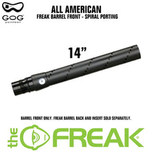 GoG Freak All American Paintball Barrel Front - Spiral Porting