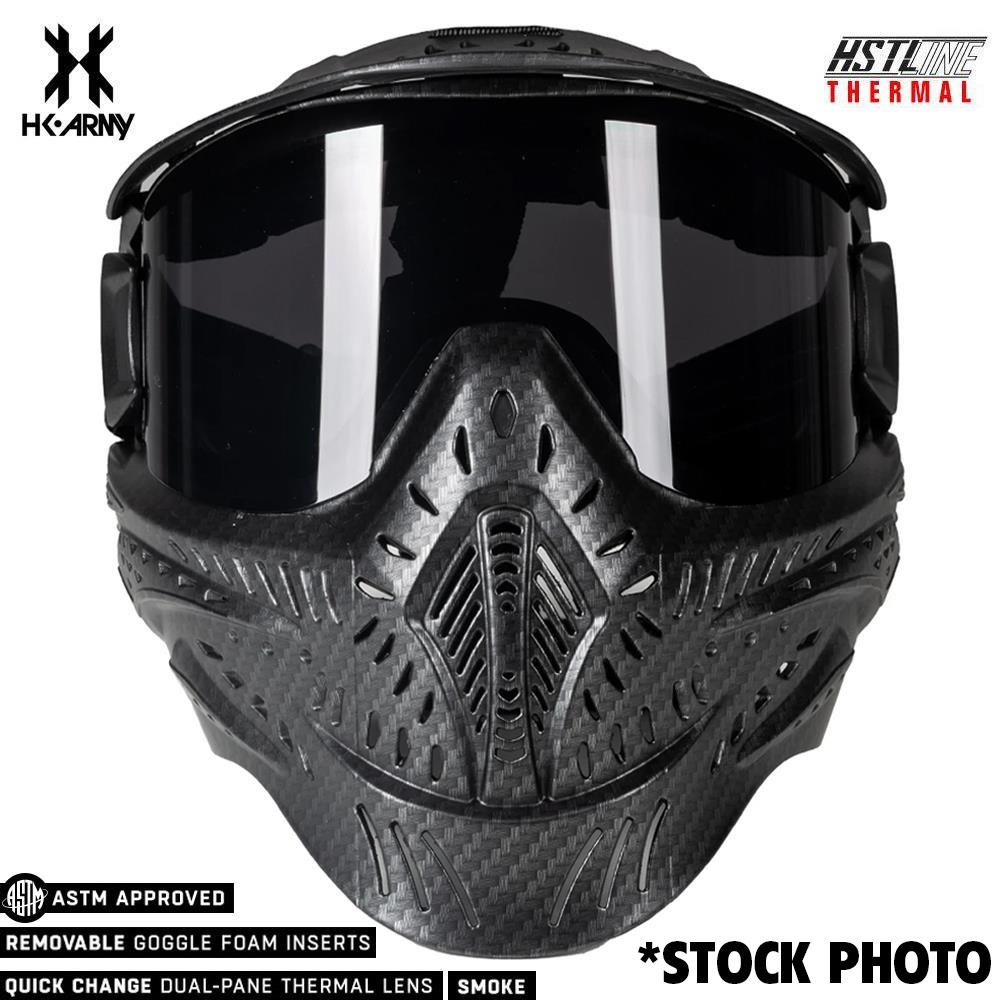 CLEARANCE  - HK Army HSTL Goggle Thermal Dual Paned Paintball Mask - Carbon Fiber - OPEN BOX