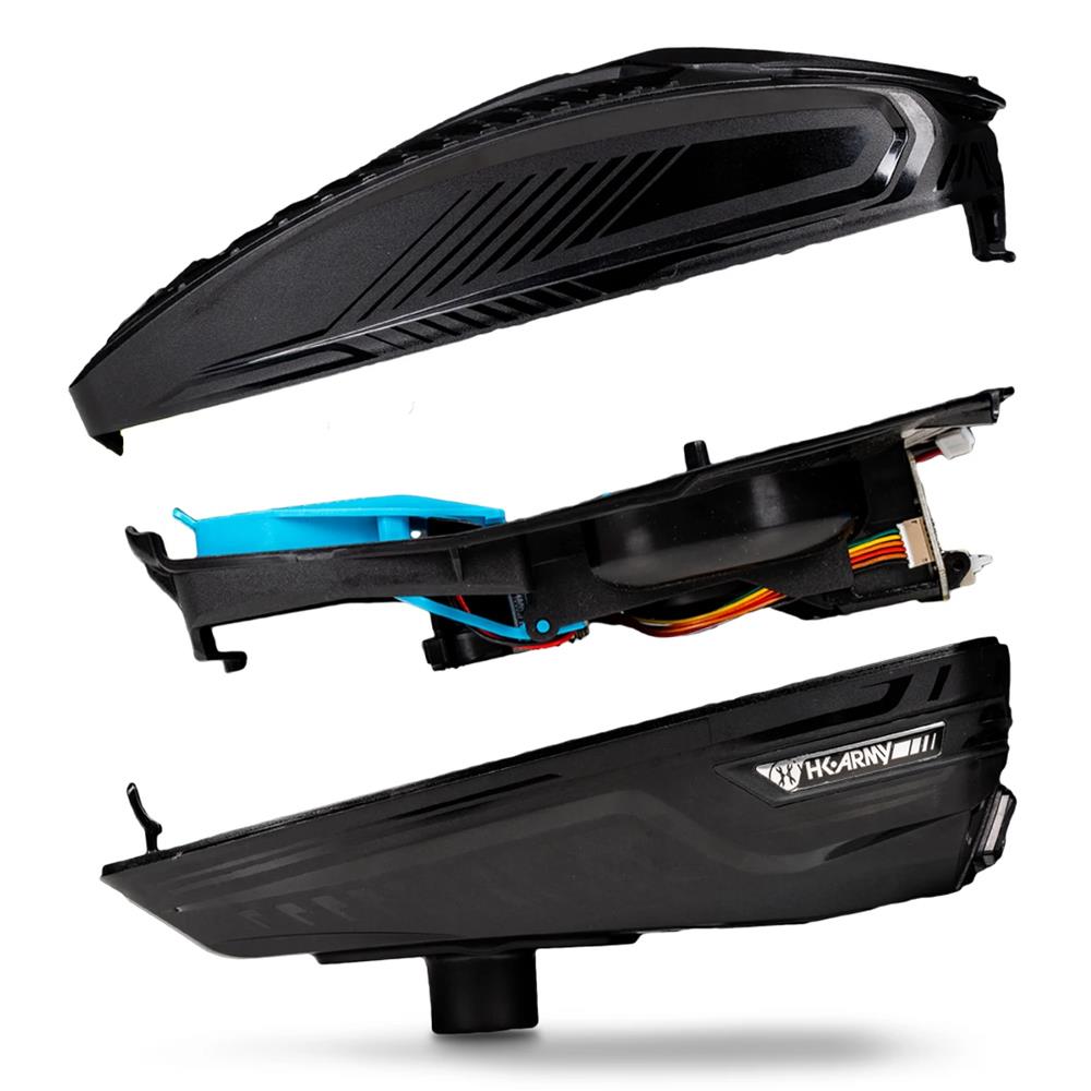 HK Army TFX 3.0 Electronic Paintball Loader - 22+ BPS - Black/Black