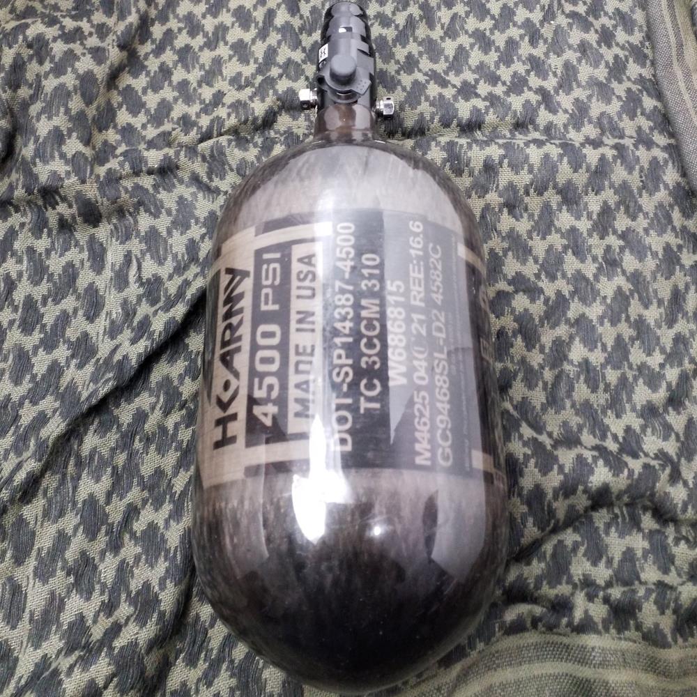 Clearance - HK Army 68/4500 AEROLITE HPA Compressed Air Tank System - Smoke - Used But NOT Abused*