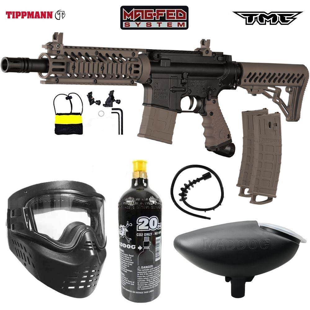 Maddog Tippmann TMC MAGFED Bronze Paintball Gun Starter Package - PaintballDeals.com