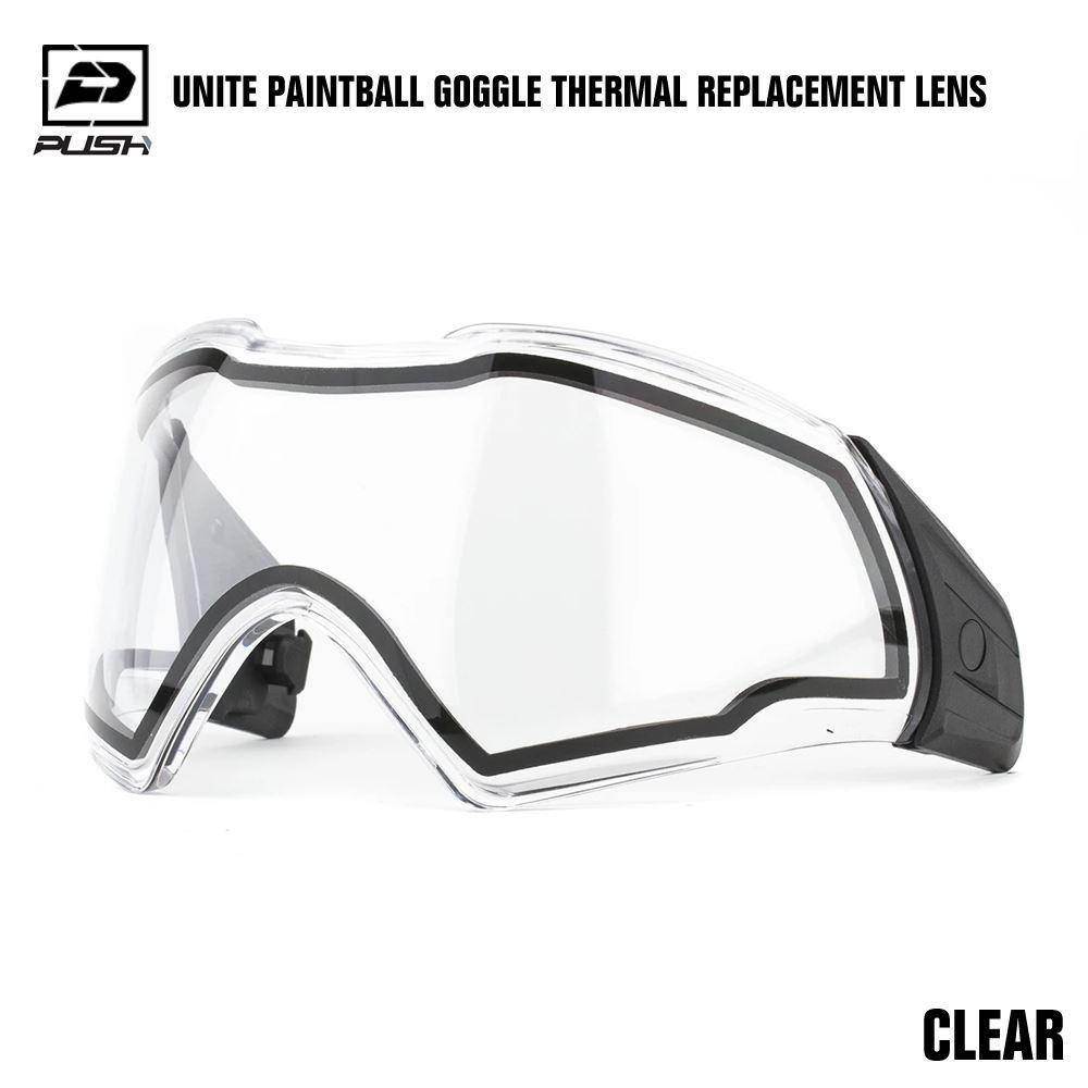 Push Unite Paintball Mask Goggle Thermal Replacement Lens w/ Protective Case - PaintballDeals.com