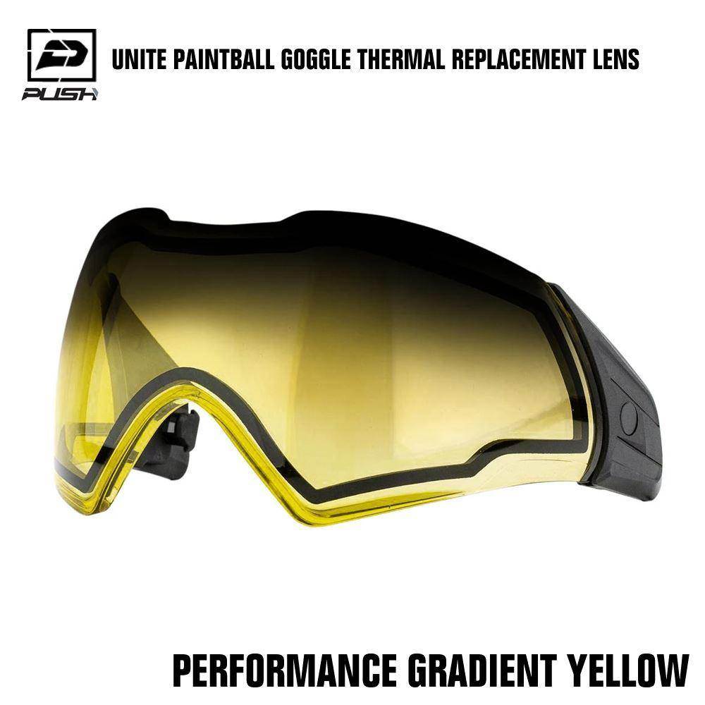 Push Unite Paintball Mask Goggle Thermal Replacement Lens w/ Protective Case - PaintballDeals.com