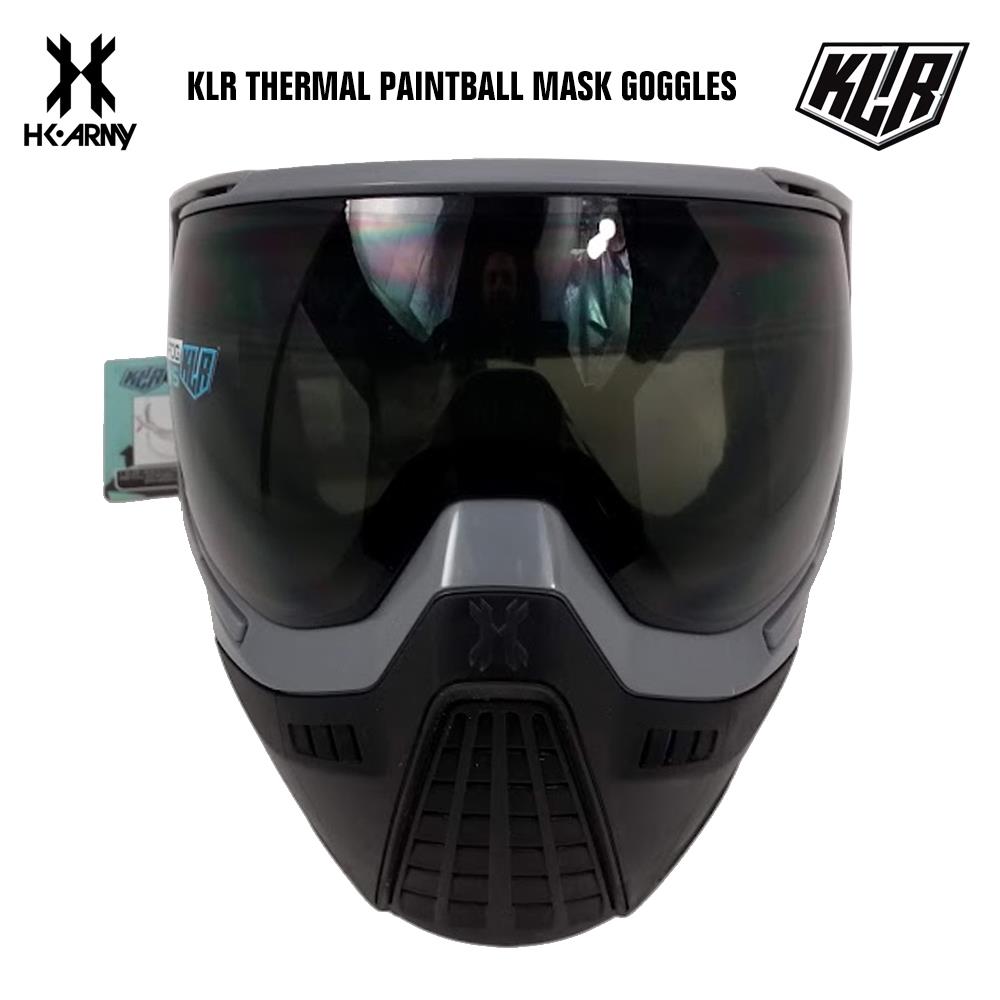 CLEARANCE - HK Army KLR Thermal Paintball Mask - Blackout Grey - Used But NOT Abused*
