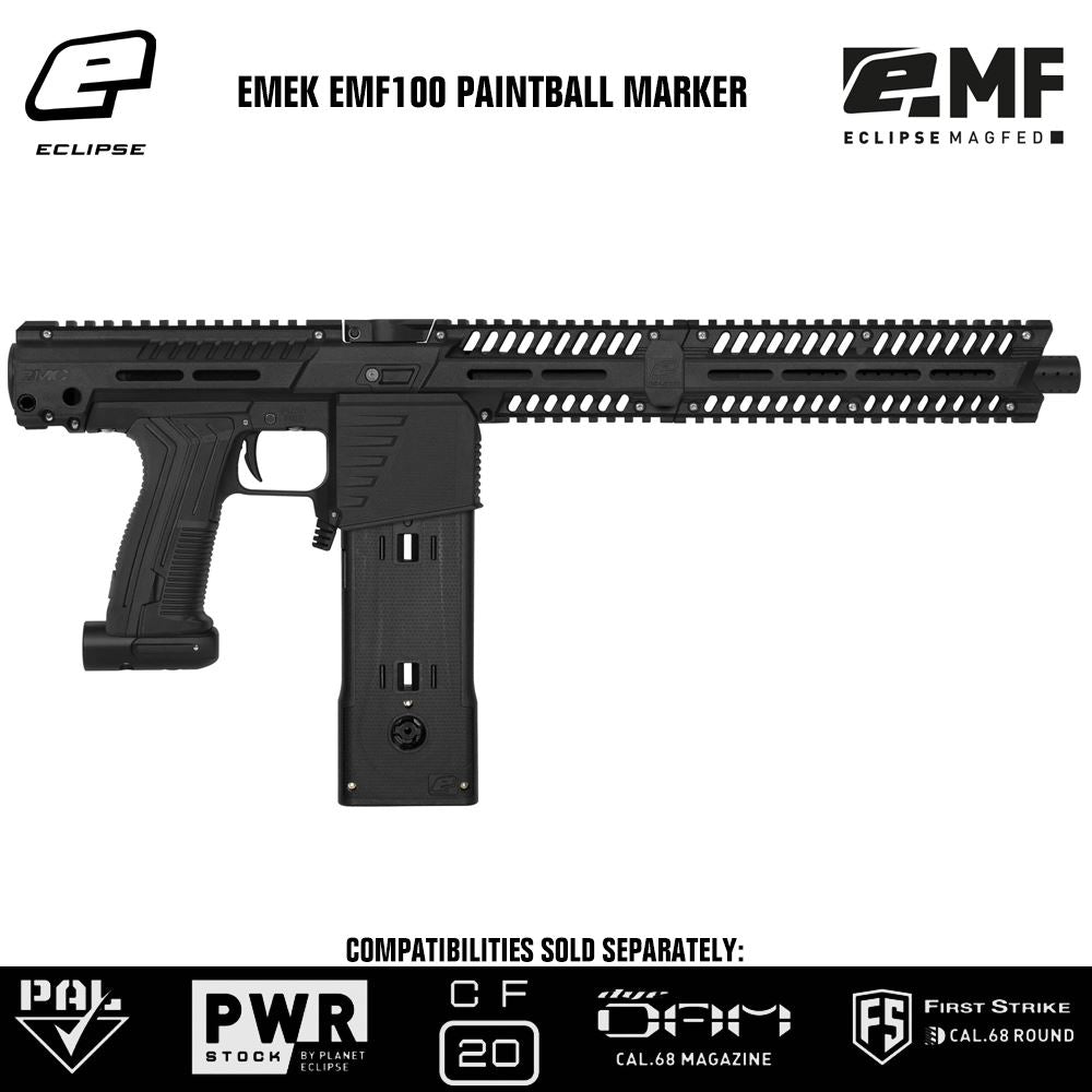 Planet Eclipse EMEK EMF100 MAGFED Paintball Gun Marker - Black