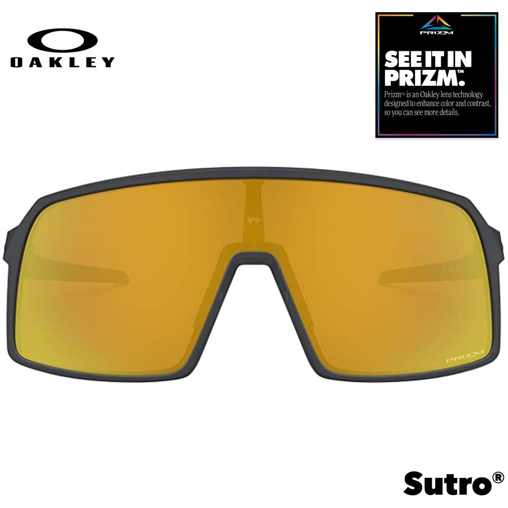 Oakley Sutro Men's Sunglasses - Matte Carbon w/ PRIZM 24K Lenses