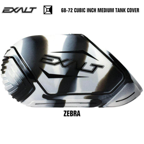Exalt 68-72 Cubic Inch Compressed Air HPA Paintball Tank Cover - Zebra - PaintballDeals.com