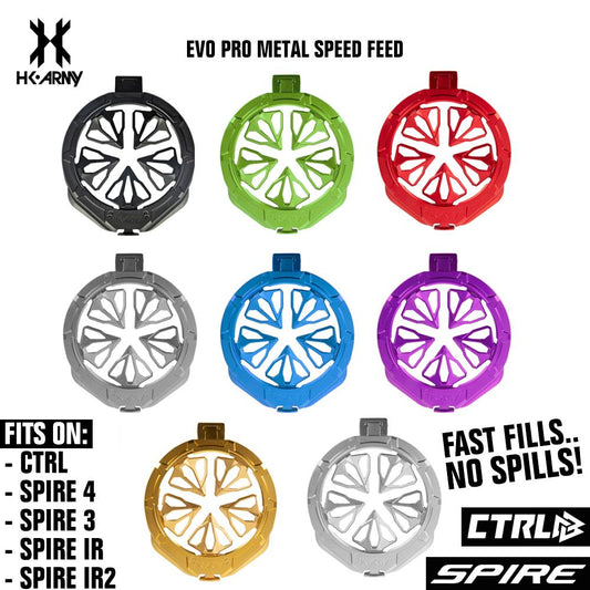 HK Army Evo Pro Metal Speed Feed Paintball Loader Accessory - CTRL, Spire 4, Spire 3, Spire IR, Spire IR2
