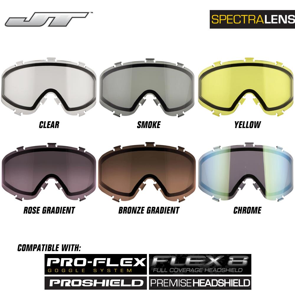 JT Spectra Paintball Mask Dual-Pane Thermal Replacement Lens