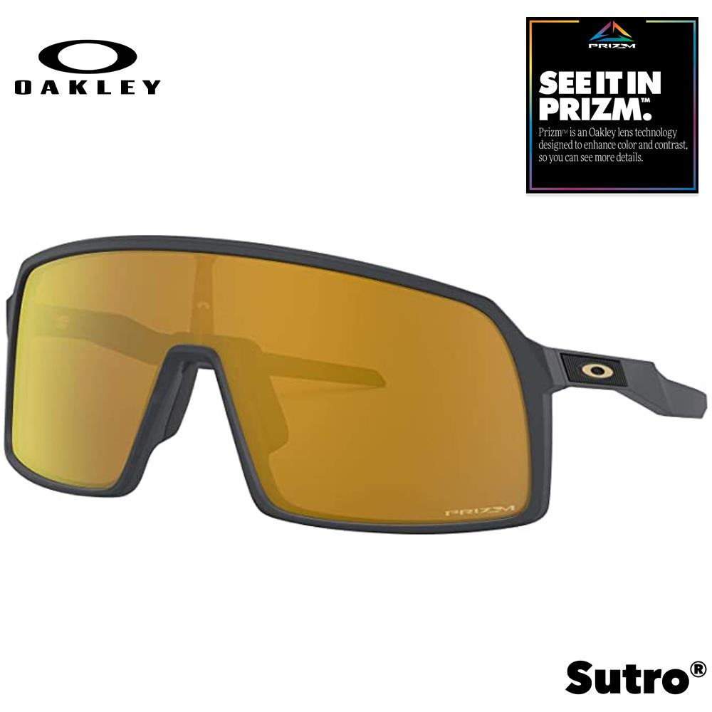 Oakley Sutro Men's Sunglasses - Matte Carbon w/ PRIZM 24K Lenses