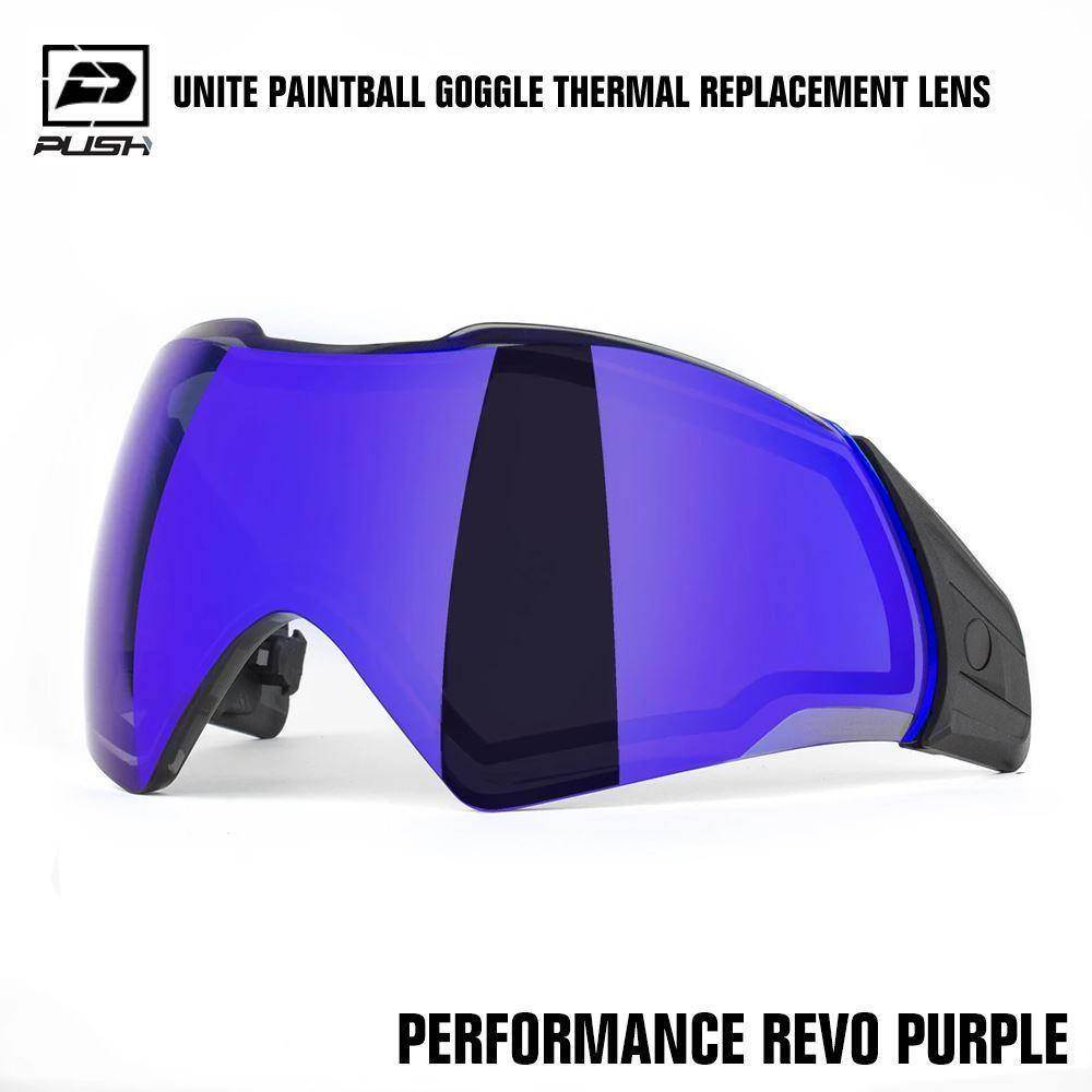 Push Unite Paintball Mask Goggle Thermal Replacement Lens w/ Protective Case - PaintballDeals.com