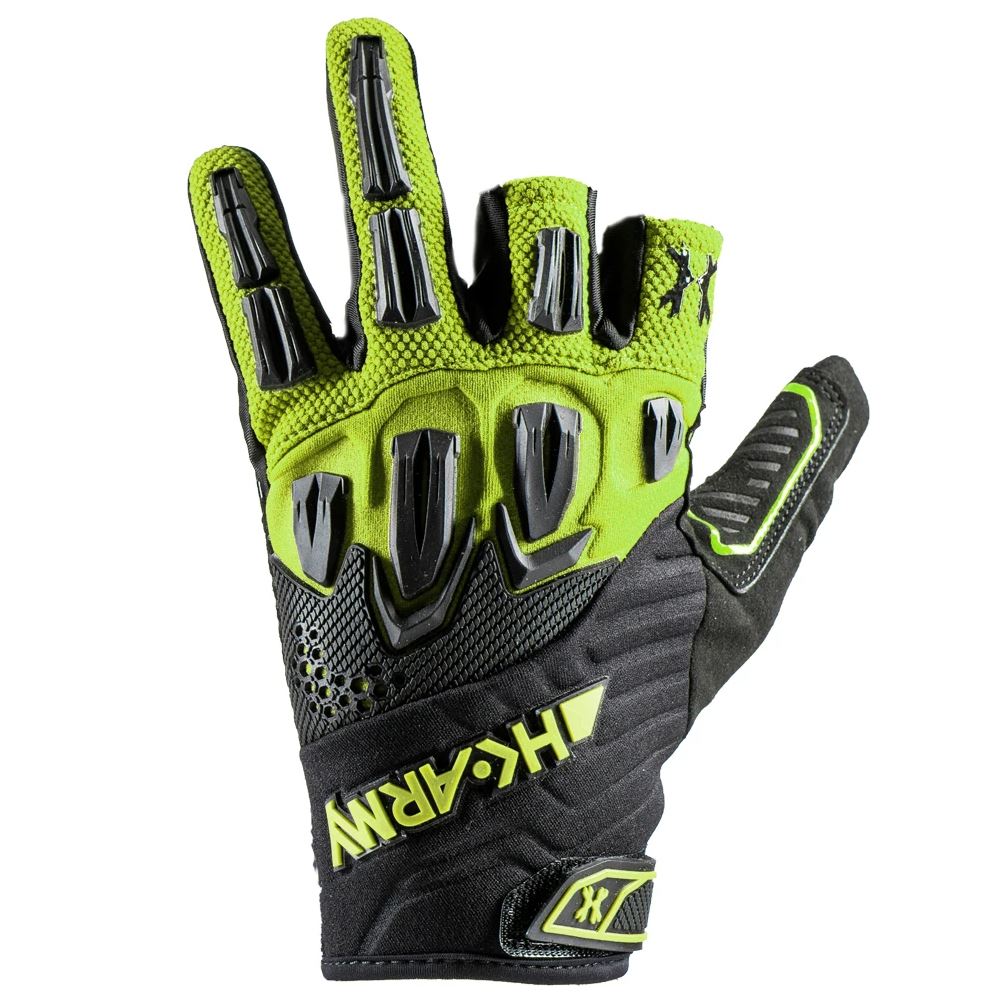 HK Army Hardline Armored Paintball Gloves - Energy