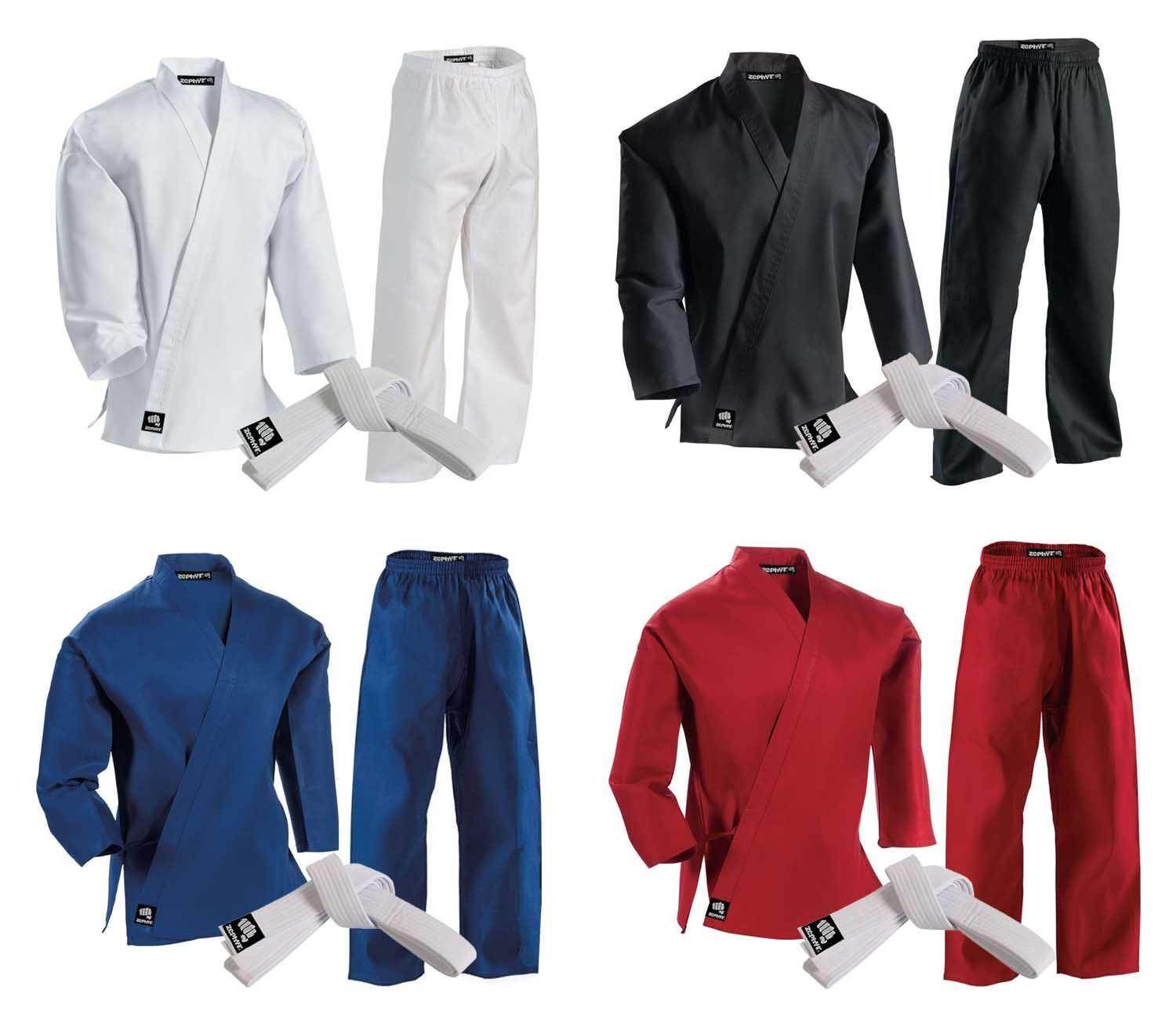 CLEARANCE - Zephyr Martial Arts Karate Gi Student Uniform - White Belt - OPEN BOX - PaintballDeals.com