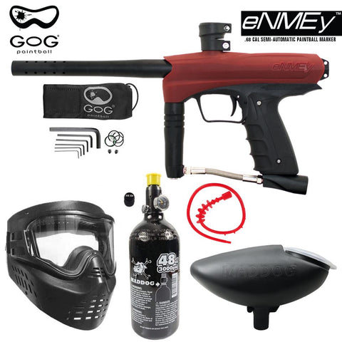 Maddog GoG eNMEy Paintball Gun Marker Bronze Starter Package