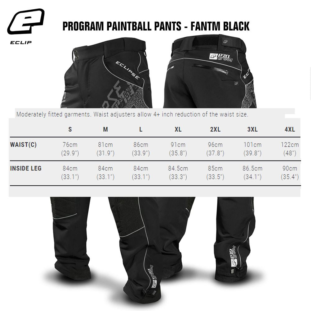 Planet Eclipse Program Paintball Pants - Fantm Black